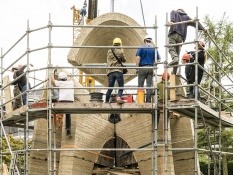 ETH Lehmkuppel Aufbau 2